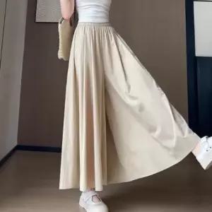 치마 롱와이드 치마바지 스커트 여성 플레어 쿨링 밴딩 바지 여름