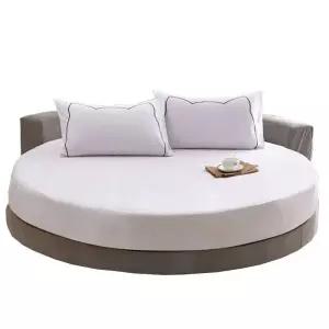둥근침대 매트리스 커버 베딩 밴딩 호텔 라운드 덮개 모텔 베드 침구류 원형