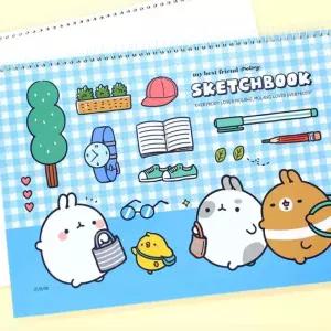 3000 몰랑 스케치북 미술 학용품 색칠공부 도화지