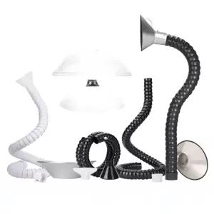 암후드 자바라 pp 환기후드 배기팬 흡연 연기제거 흡입기 차량용 캠핑 트럼펫형