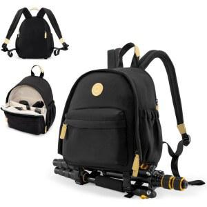 카메라백팩 케이스 가방 배낭 Cwatcun 여성용 노트북수납공간 카메라 백팩 Bla 삼각대스트랩