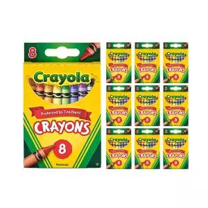 크레욜라 일반 크레용 8색 x 10세트 어린이집 유치원 유치원준비물 아기크레용