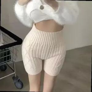 보온 여성 속바지 겨울 힙워머 여자 니트 내복 반바지 보온속바지