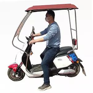 전기 캐노피 커버 시야확보 방수 스쿠터 지붕 삼륜차 그늘막 차양막 오토바이