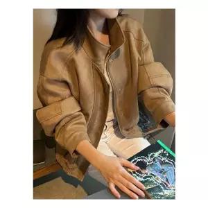 올리브데올리브 오버핏 스웨이드 블루종 점퍼 OE5AJ8740 962141