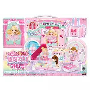 리틀미미 발레리나 가방집 미니어처하우스 역할놀이 인형의집 돌하우스