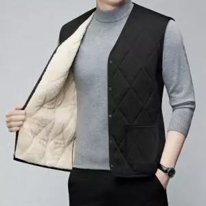남성 초경량 양털 조끼 누빔 베스트 후리스 플리스 보온조끼
