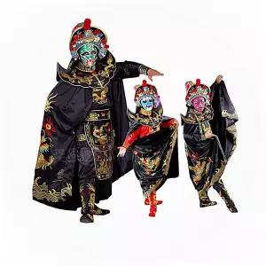 중국 공연 전통 의상 변검 마술 변검술 도구 세트