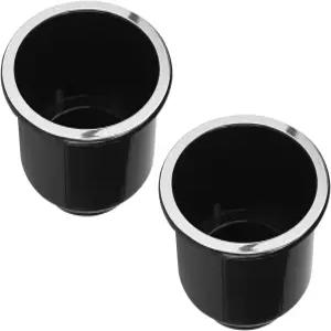 WZP 2PCS 자동차 컵 홀더 인서트 플라스틱 대용량 보트 RV 골프 카트용 유니버설 소파 하단 3.54 상단 4.17