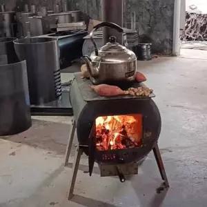 드럼통 화목난로 가스통난로 마당 캠핑 30x50 야외