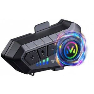 붐 IPX6 함께 방수, 설치하기 노이즈 헬멧 골프, 사운드, 배터리, 블루투스 쉽습니다 1000mAh 하이파이 마이크, 캔슬링, 25시간 어시스턴트와 헤드셋 일라이키드스토 모터사이클 음성 사용, 스피커,