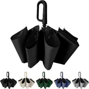 머스터픽킹 여행 접이식 골프 우산 10 리브 자동 개폐 경량 휴대용 배낭 자동차 파라솔 야외 햇볕/비 99