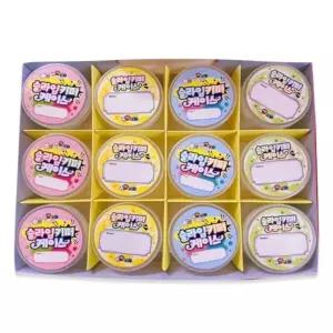 꾹상점1  보관통 케이스 플유 슬라임 다용도케이스 키퍼 투명 1박스 12개입