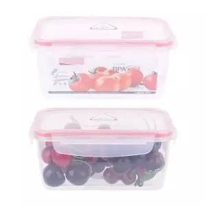 국산 직사각 냉동실 정리 밀폐 용기 과일 통 1000ml