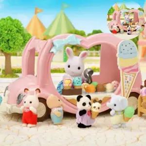 실바니안이층집 실바니안 패밀리 핑크 아이스크림 벤 인형 피규어 장난감