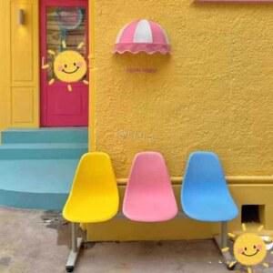 플라스틱 벤치 정원벤치 야외 카페 야구장 의자 대기용 사무실