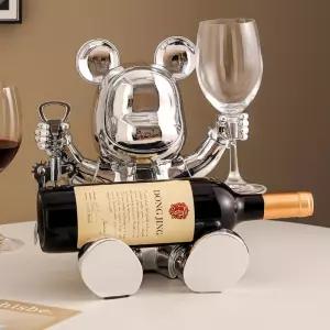 인테리어 곰 와인랙 와인병 거치대 거실 받침대 꽂이 홀더