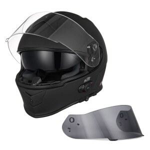 듀얼 바이저가 장착된 VCAN 블루투스 통합 풀페이스 모터사이클 헬멧