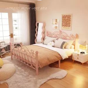 유럽풍 침대 프레임 거치대 엔틱 침대프레임 철재 매트리스