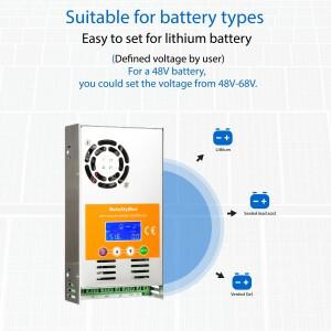 60A48V-V125 MakeSkyBlue 60A 48V MPPT Li-NMC LifePO4 납산 배터리용 태양광 패널 충전 컨트롤러