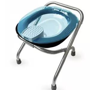 접이식좌욕의자 체어 변기 강관스툴 레드 좌욕기