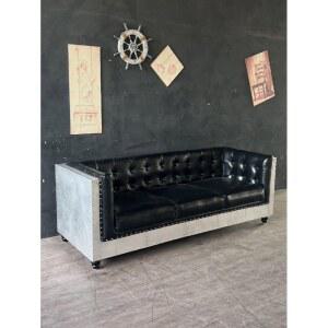 미국 스타일 리벳 알루미늄 성격 KTV 금속 바 가죽 가구 사무실 소파