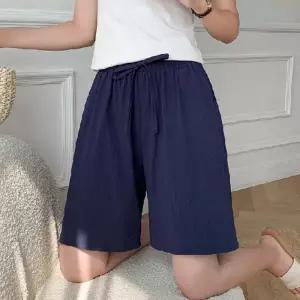 여자 밴딩 여름 루즈핏 반바지 5부 코튼 면바지 DxQ9+5vKA