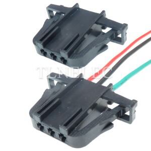 3핀 방식 자동 테일 라이트 봉인되지 않은 소켓 (와이어 줄 포함) 남성 배선 하네스 커넥터 VW 3B0972703