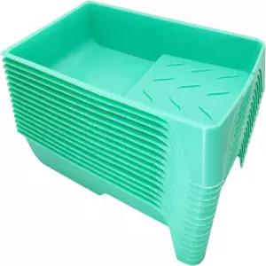 4인치 페인트 트레이 15팩 플라스틱 롤러 튼튼한 일회용 팬 및 브러시용 가정용 용품 도구