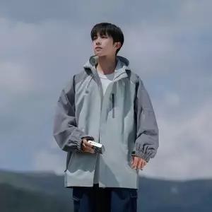 여성용 캐주얼 프린트티 바람막이 자켓 점퍼 봄가을 등산복 OP3