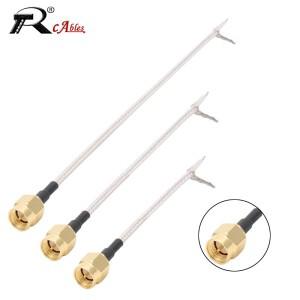 1pc 단일 엔드 SMA 남성 PCB 솔더 피그 RG316 케이블 WIFI 무선 라우터 GPS 저손실 잭 플러그 와이어 줄 커