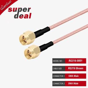 SMA 여성 벌크헤드 RG316 케이블 50 Ohm RF 동축 피그테일 WIFI 라우터 안테나 연장 코드 점퍼