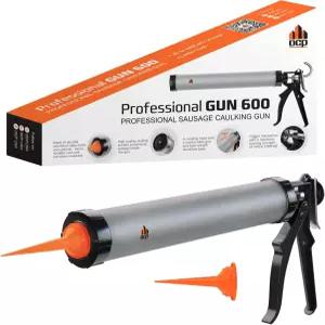 DCP 프로페셔널 건 600 소시지 콜크 20온스. - 실란트용 수동 폴리우레탄 및 실리콘 편안한 그립감을 갖춘