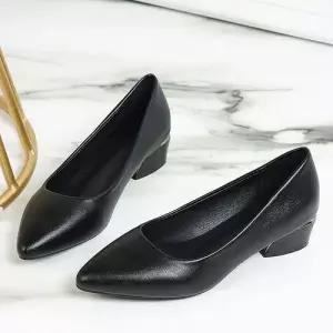 여자 봄가을 빅사이즈 통굽 컴포트 플랫 단화 스틸레토 패피5