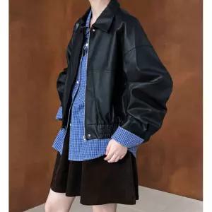 EAMT 가을 여성자켓 라이더 루즈핏 코트 PU 숏 YJ3