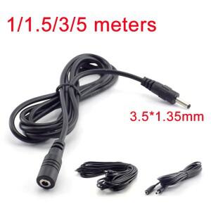 1/3/5M 5V DC 남성 전원 연장 케이블 CCTV 코드 어댑터 보안 카메라 커넥터 3.5x1.35mm