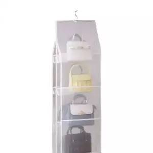 [생활] 가방 보관함 수납 정리대 화이트 8칸 메쉬