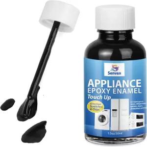 가전제품 페인트 블랙 터치업 에나멜 고광택 펜 스크래치 수리 냉장고 금속 표면 식기세척기 건조기