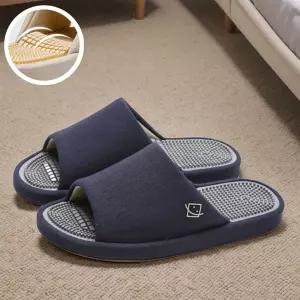 홈앤슈 린넨 지압슬리퍼 지압 건강 발 아치 실내 Kkl6+7Mac