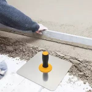 호환  소프트 그립 핸들 모래 석고 도구가있는 석고 보드 홀더 벽공 용 시멘트 모르타르 건식 벽 용 회색