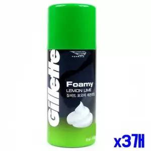 질레트 포오미 x3개 175g 레몬라임 쉐이빙폼