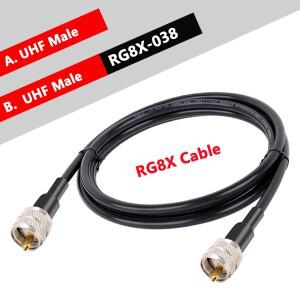 BNC to 남성형 RG8X CB 안테나 RF 동축 케이블 저손실 50옴 SMA PL259 UHF SO239 연장