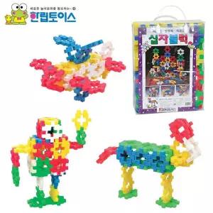한립토이스 십자 블럭 (HL013)/조립/바닥/블록/놀이/퍼즐/연결/창의력/꼬마/3D/세트/초등/돌봄/교실/완구