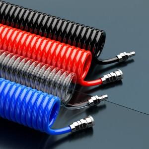 공압 부르동 스프링 튜브 도구 호스 나선형 파이프 공기 압축기 긴 외경