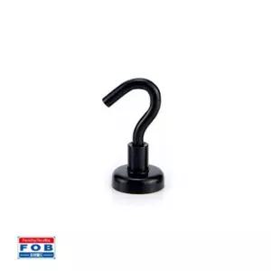 포비 칼라 고리자석 후크 네오디움 소형 검정 벌크형