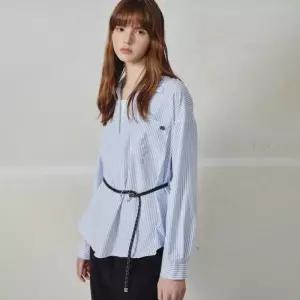 더틸버리 스트라이프 셔츠 칼라 블라우스 TS3N0BL081