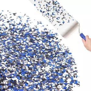 카오어 에폭시 바닥 플레이크 454g/ 1Lb 블렌드 장식용 컬러 칩 콘크리트 코팅 페인트 차고용 키트 벽 내부