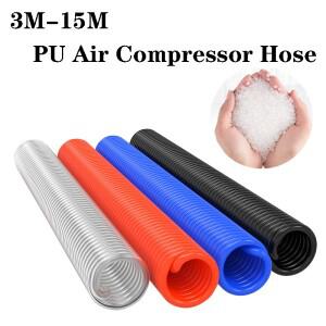 3/6/9/12/15M PU 공기 압축기 호스 스프링 튜브  도구 용 나선형 케이블