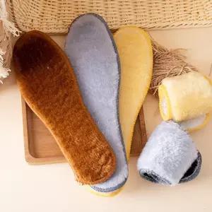 두꺼운 발바닥 방한 털깔창 부드러운 겨울 신발 깔창 LDX7+7Ovg