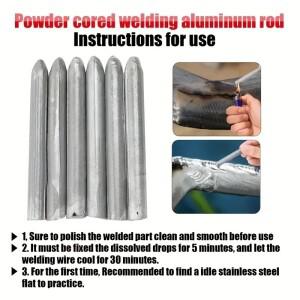 10개 저온 용접봉 스테인리스강 구리 철 알루미늄용 빠른 흐름. 다목적 파이프 및 수리용 파우더 코어